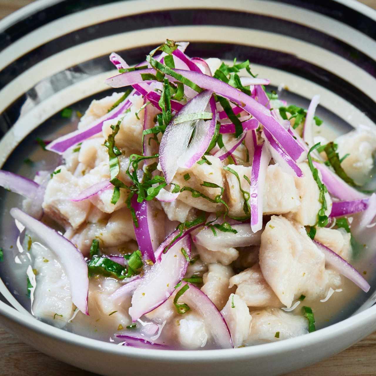 Ceviche de corvina