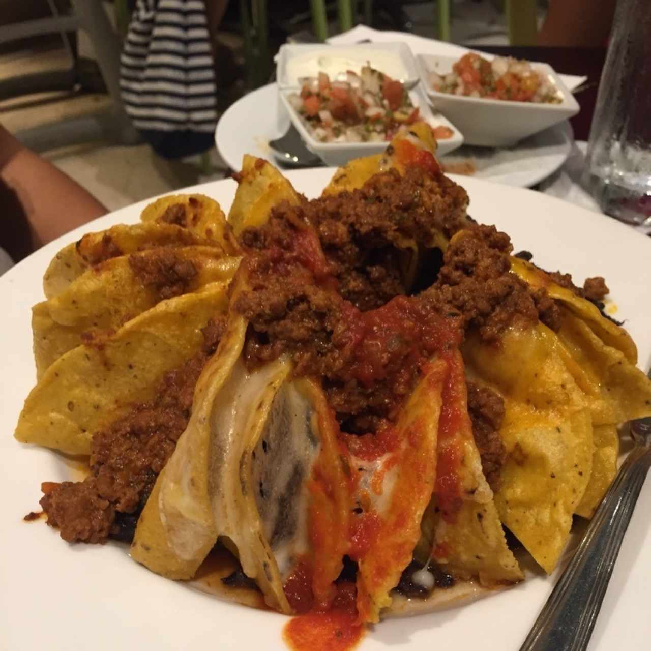 nachos de carne