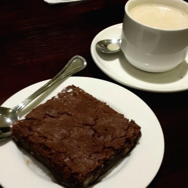 Brownie y latte