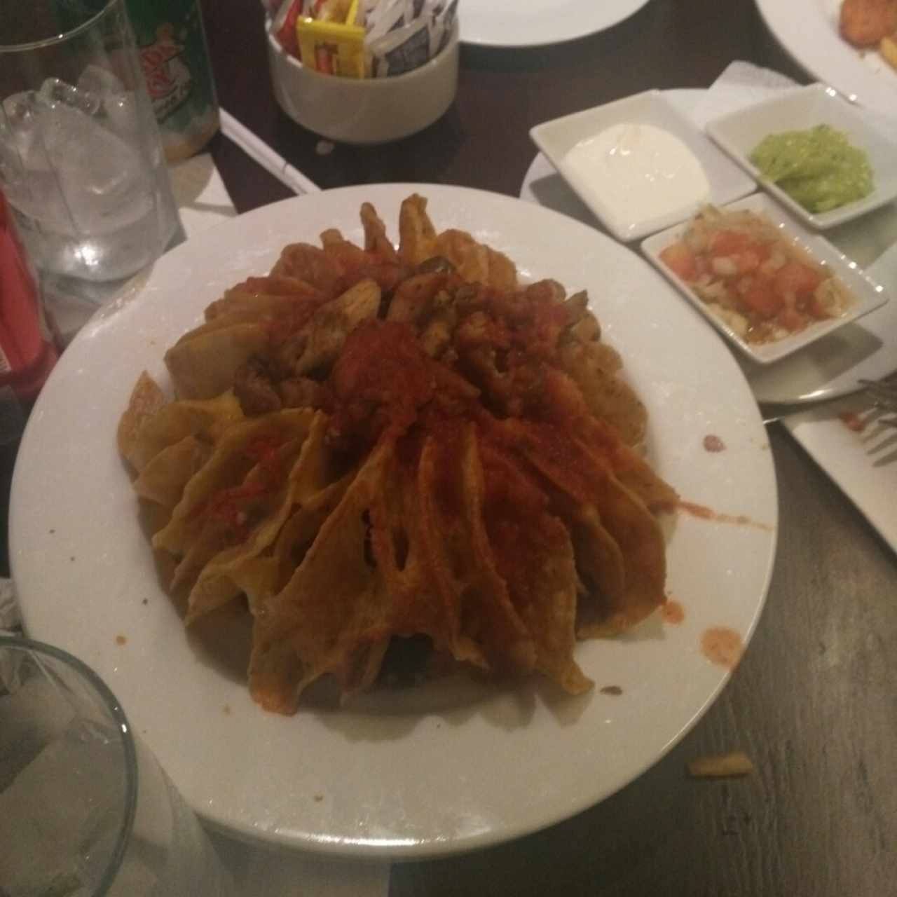 Nachos de pollo