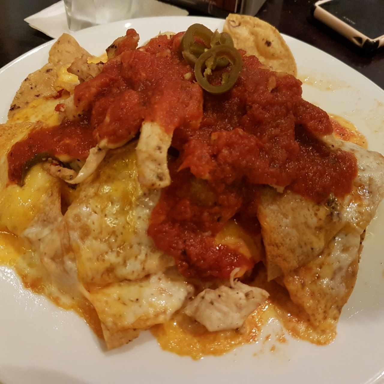 super nachos de pollo