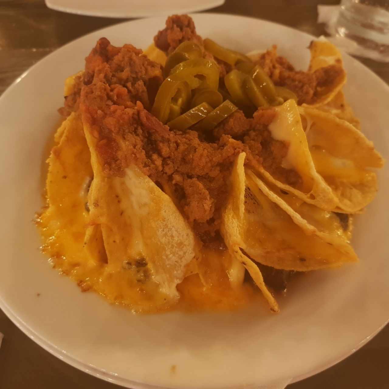 mini nachos con chile