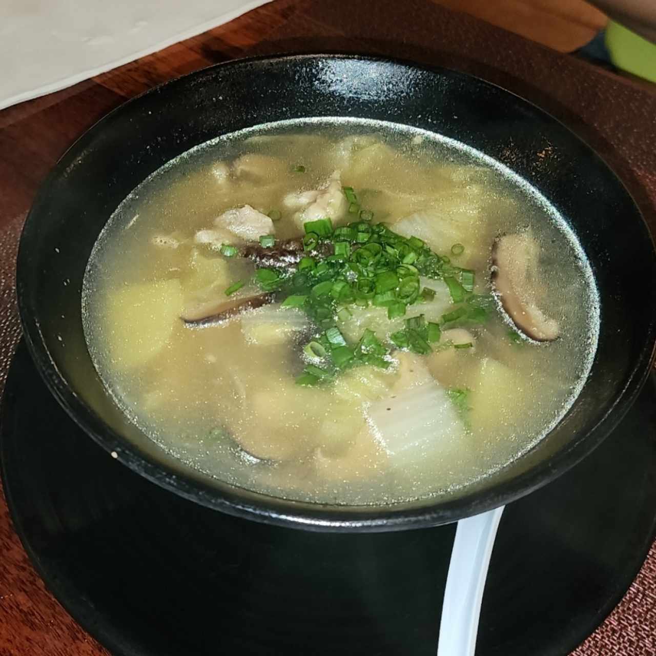 Sopa de Jenjibre y hongos