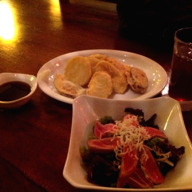 La cena de hoy, Yasai Tempura y Ahi Tuna Salad