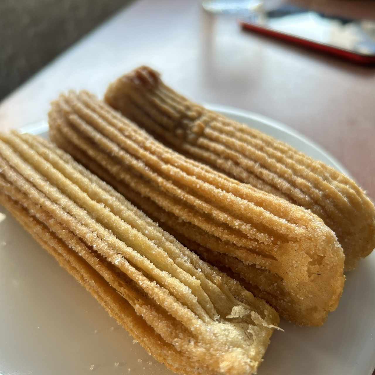 Churros rellenos de manjar 