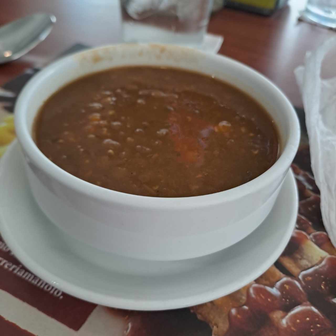 sopa de lentejas de entrada 