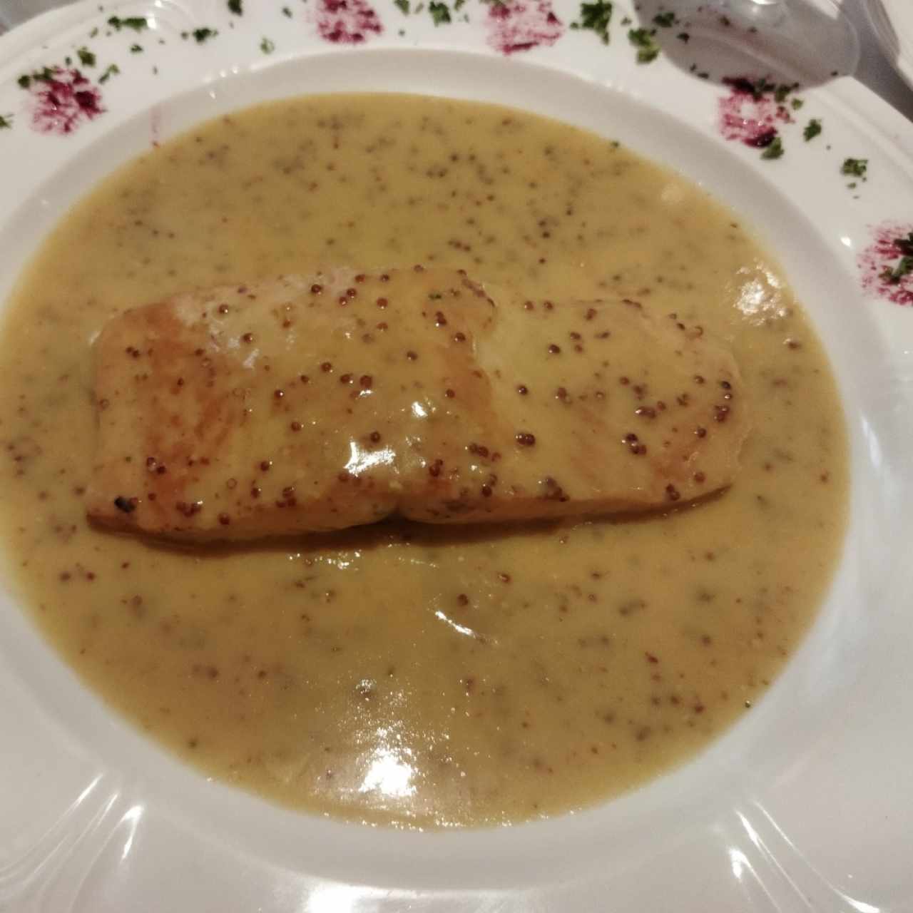 salmón a la mostaza 