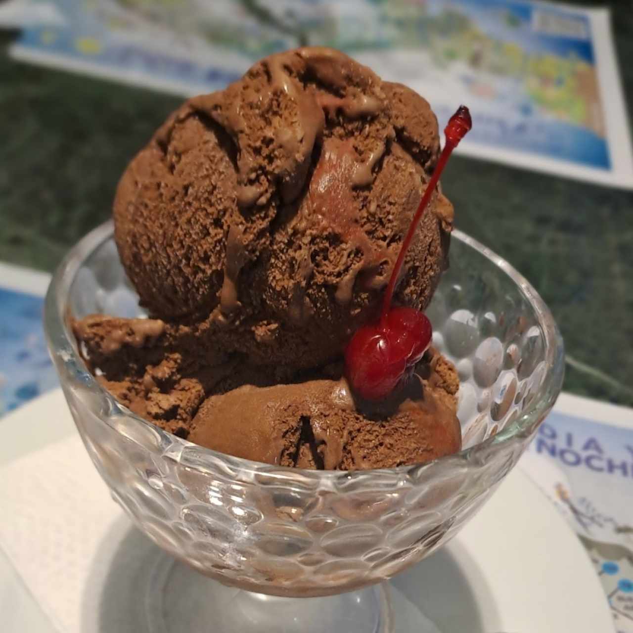 Helado de chocolate 