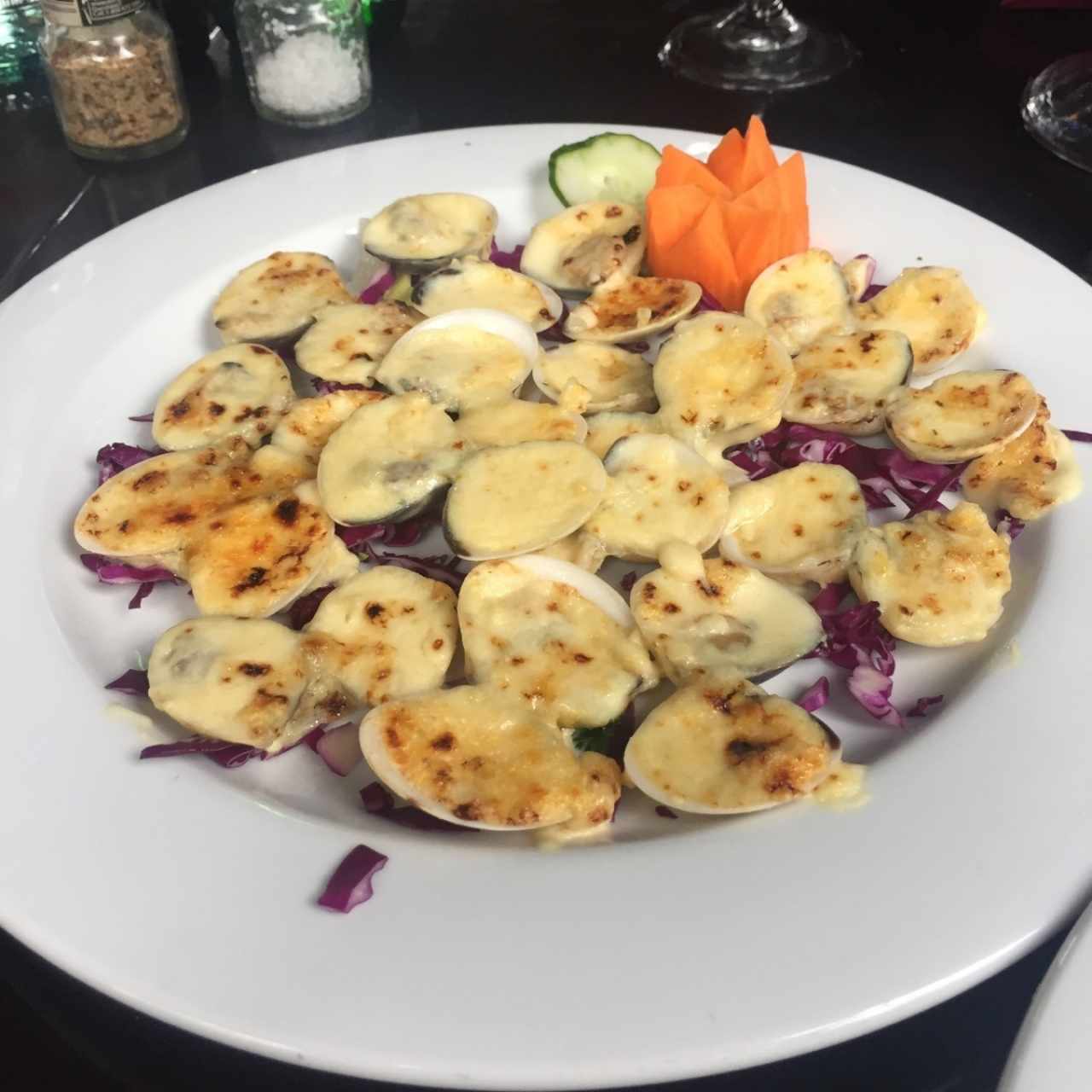 almejas gratinadas