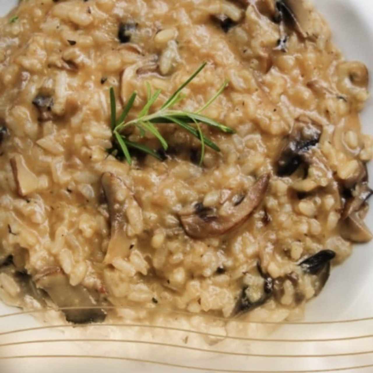 Risotto con Hongos Portobello