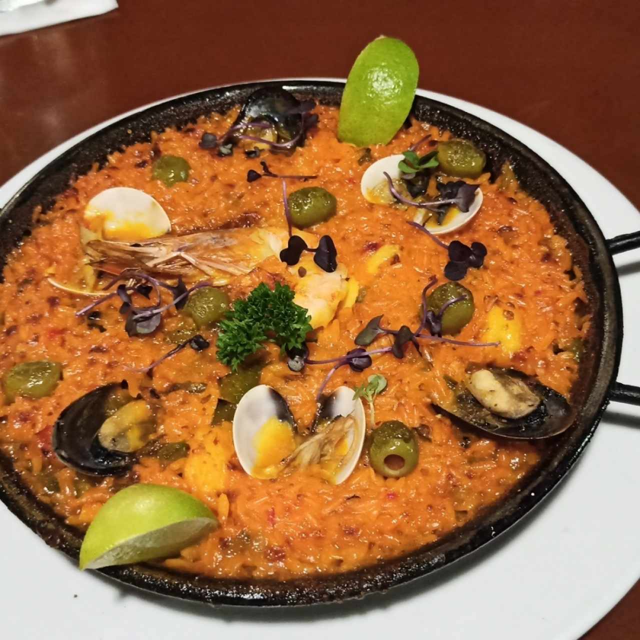 Paella de mariscos 