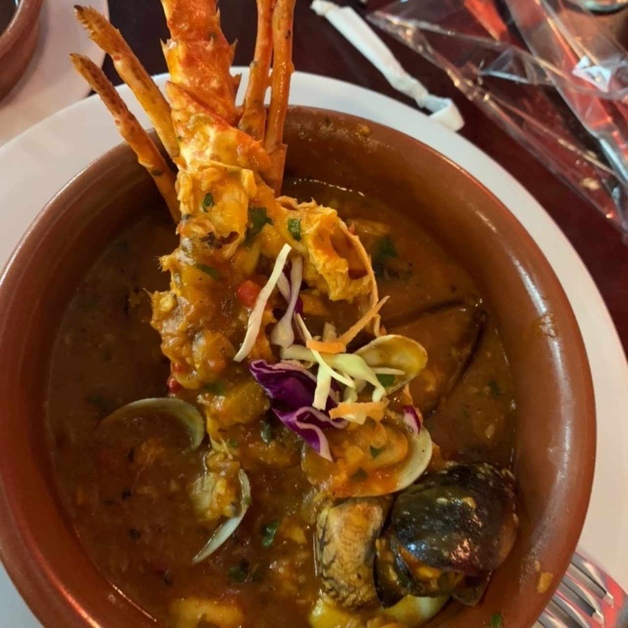 Cazuela de Mariscos y Langosta demasiado exquisita