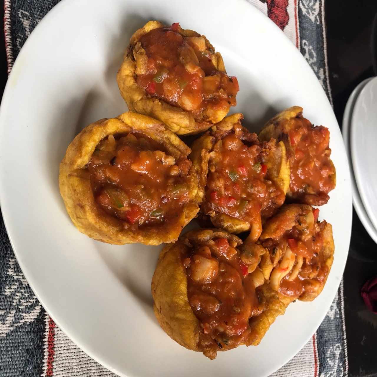 Patacones rellenos