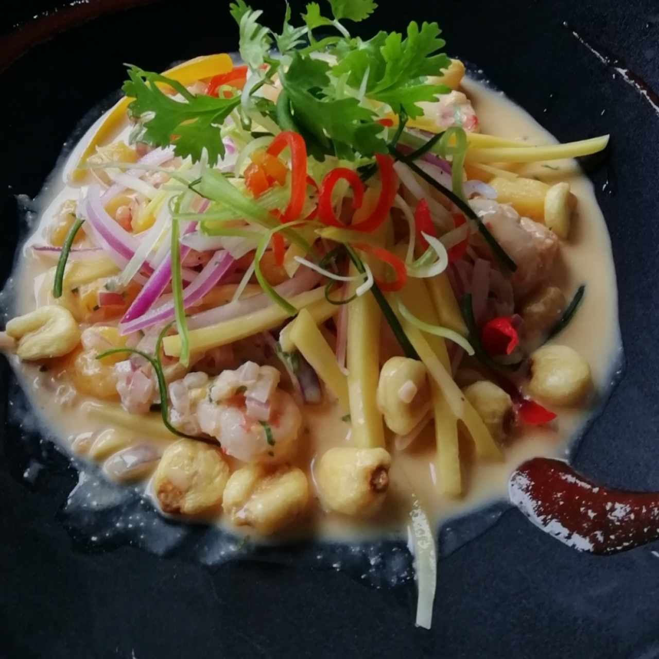 Ceviche de Camarones Peruano