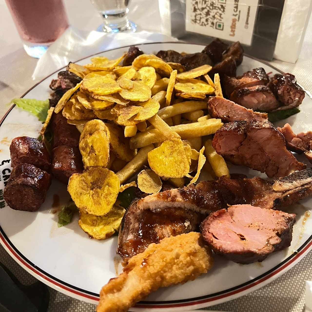 Parrillada mixta para dos personas