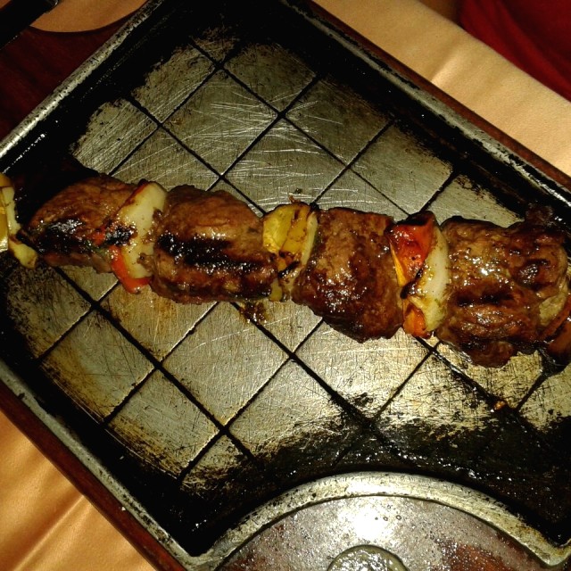 Brocheta de carne