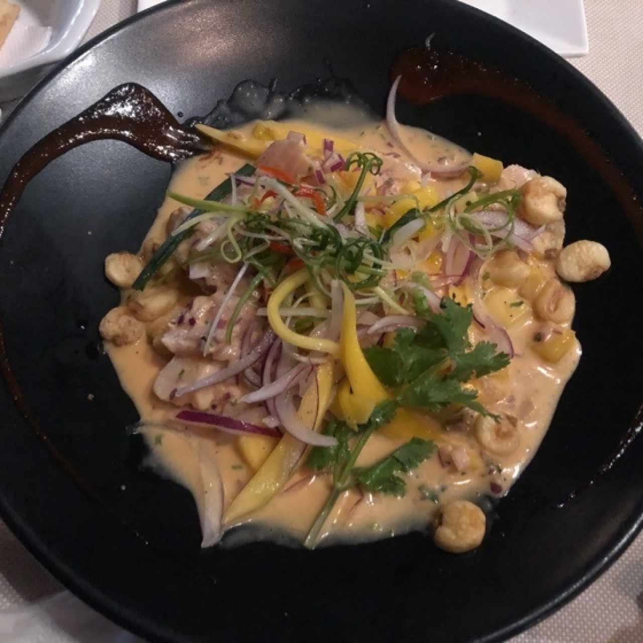 Ceviche Frito de corvina