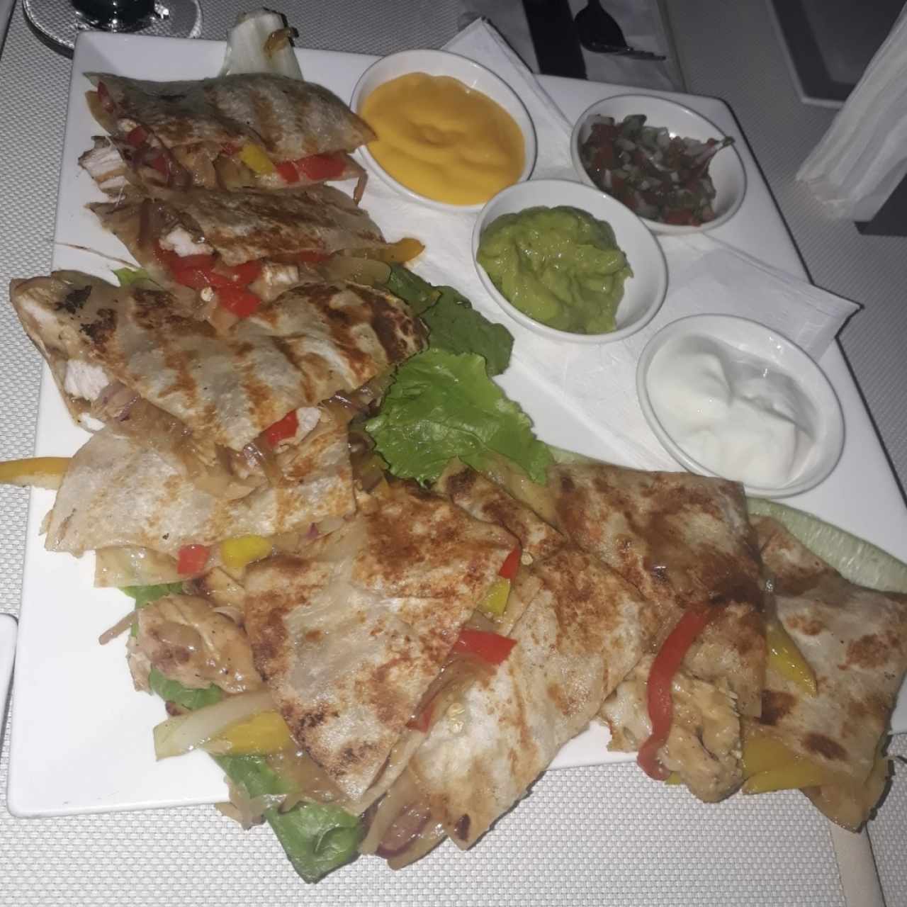 quesadillas de Pollo