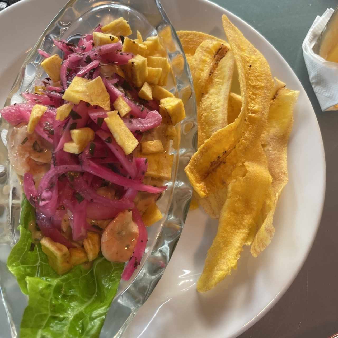 Ceviche de camaron isleño