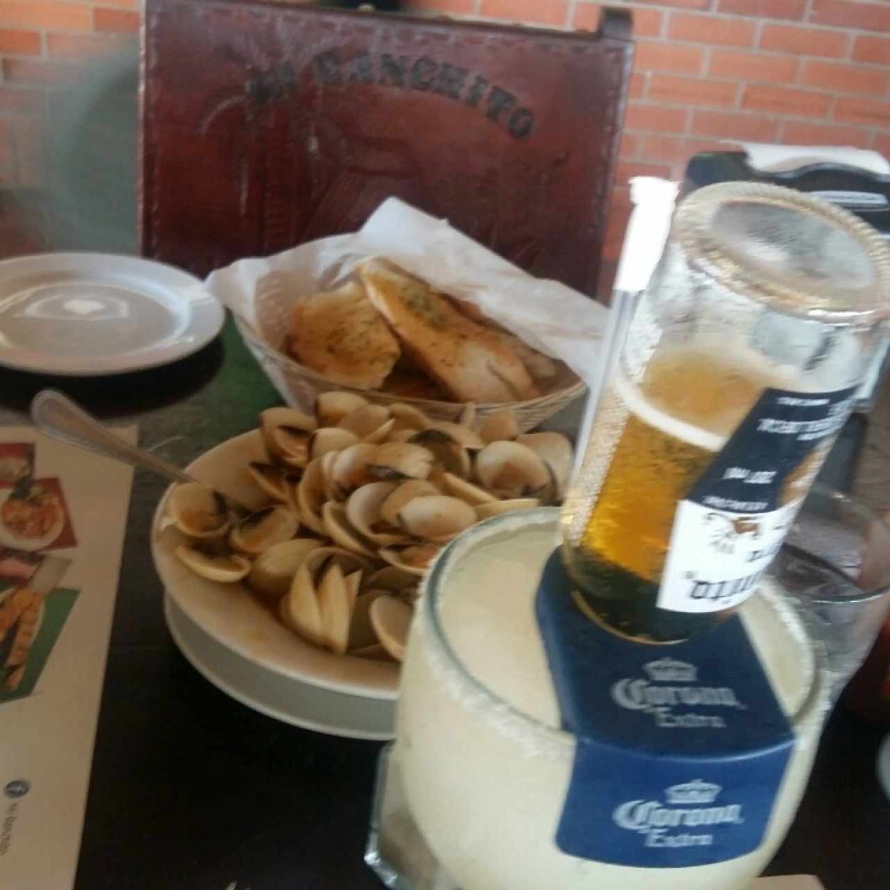 margarita coronita y almejas