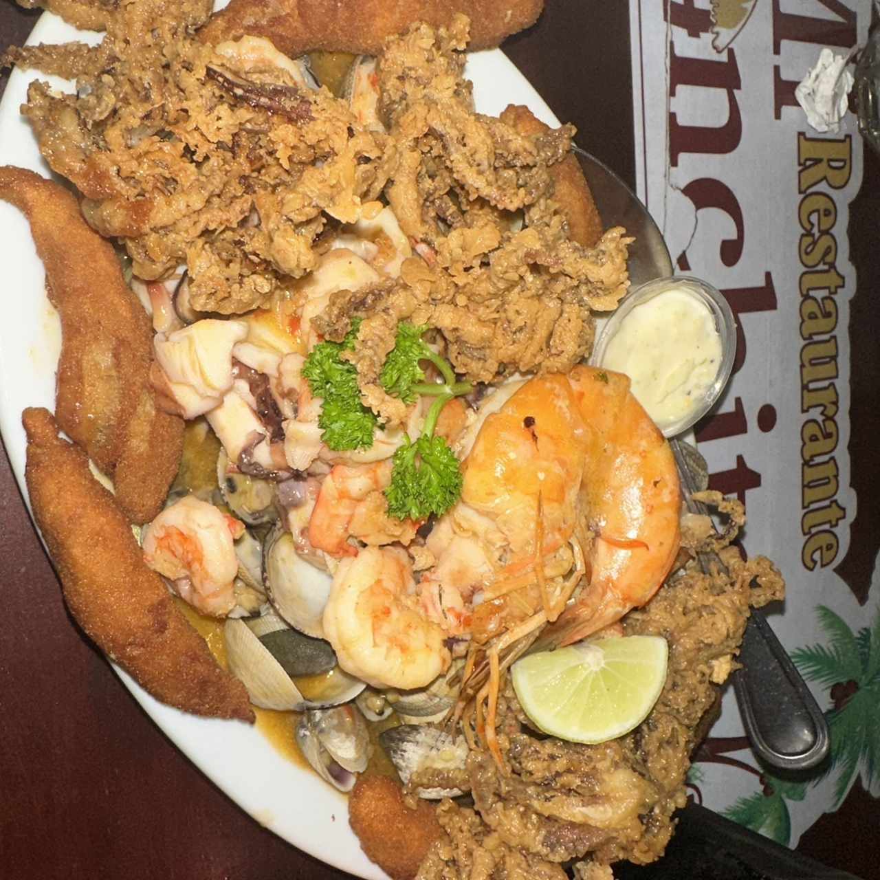 Medio mixto de Mariscos