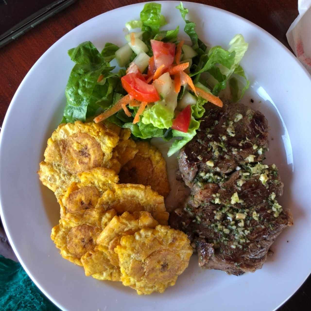 Rib Eye a la Plancha con patacones