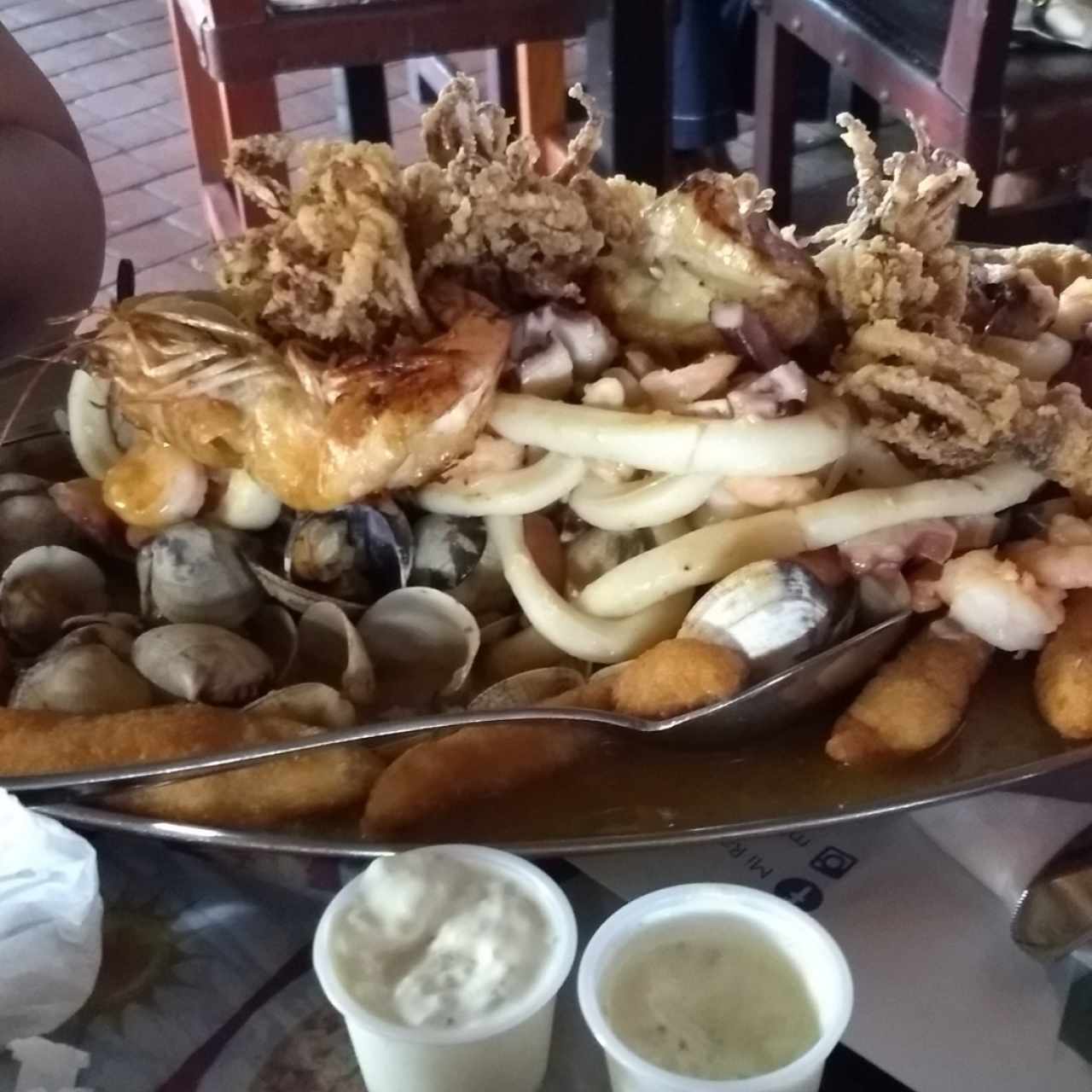 Mixto de mariscos.