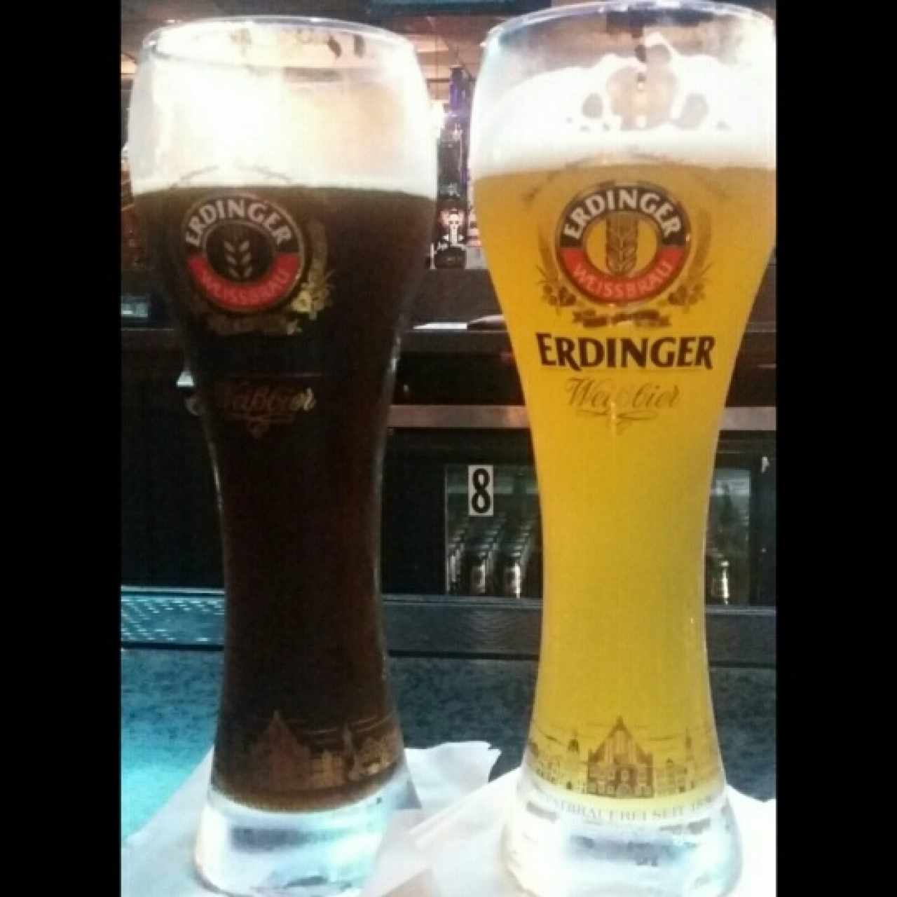 erdinger weisbier y dunkel