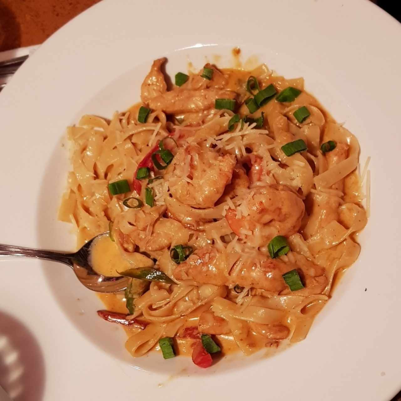 Pasta con Camarones