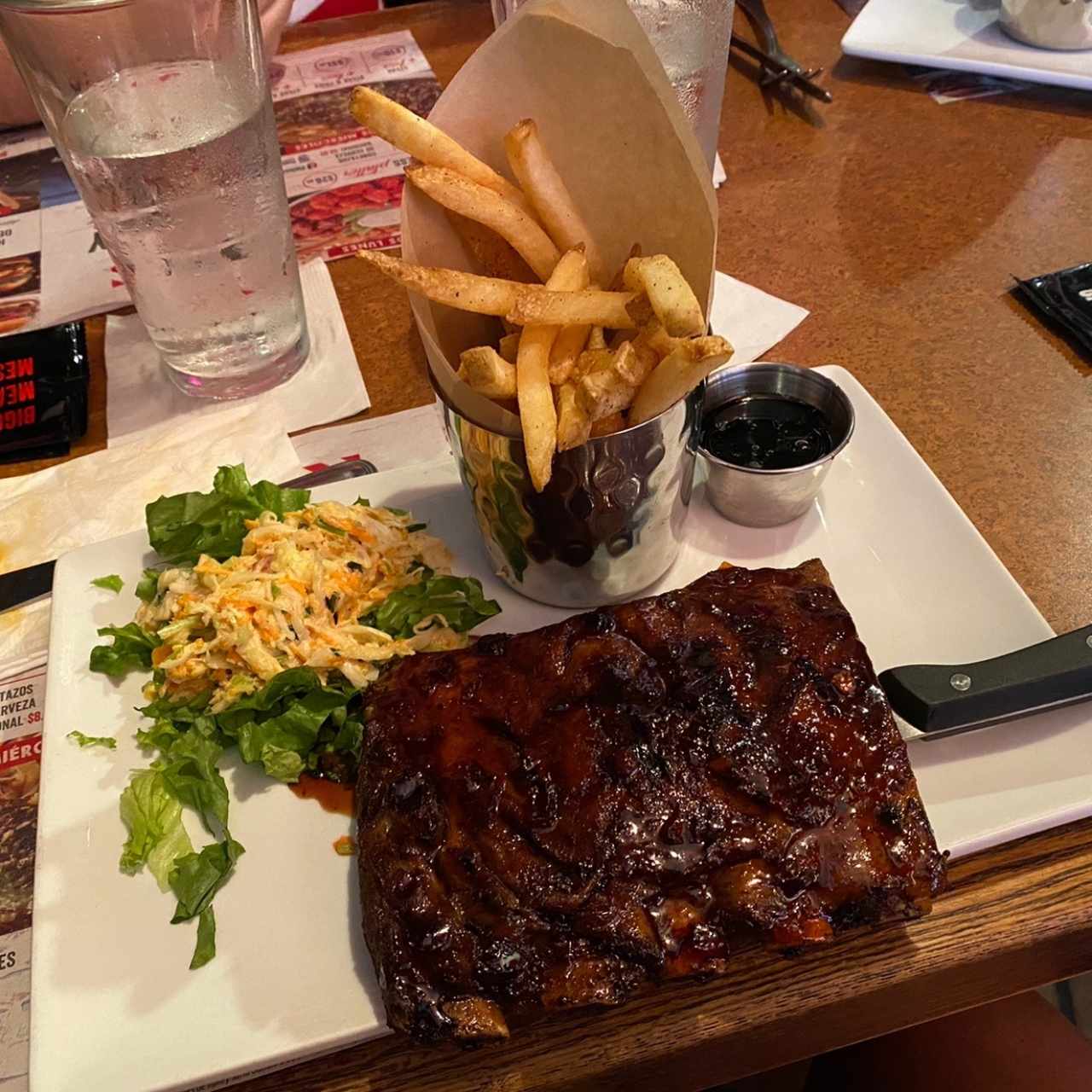 Fridays signature glazed ribs