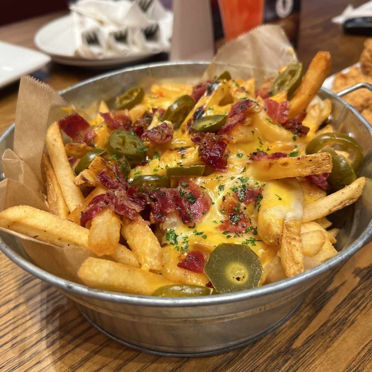 BUCKET OF CHEESE FRIES 