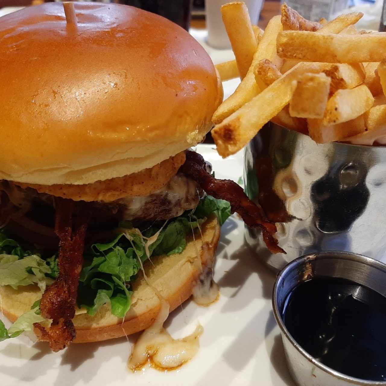 Fridays Whiskey Glaze Burger