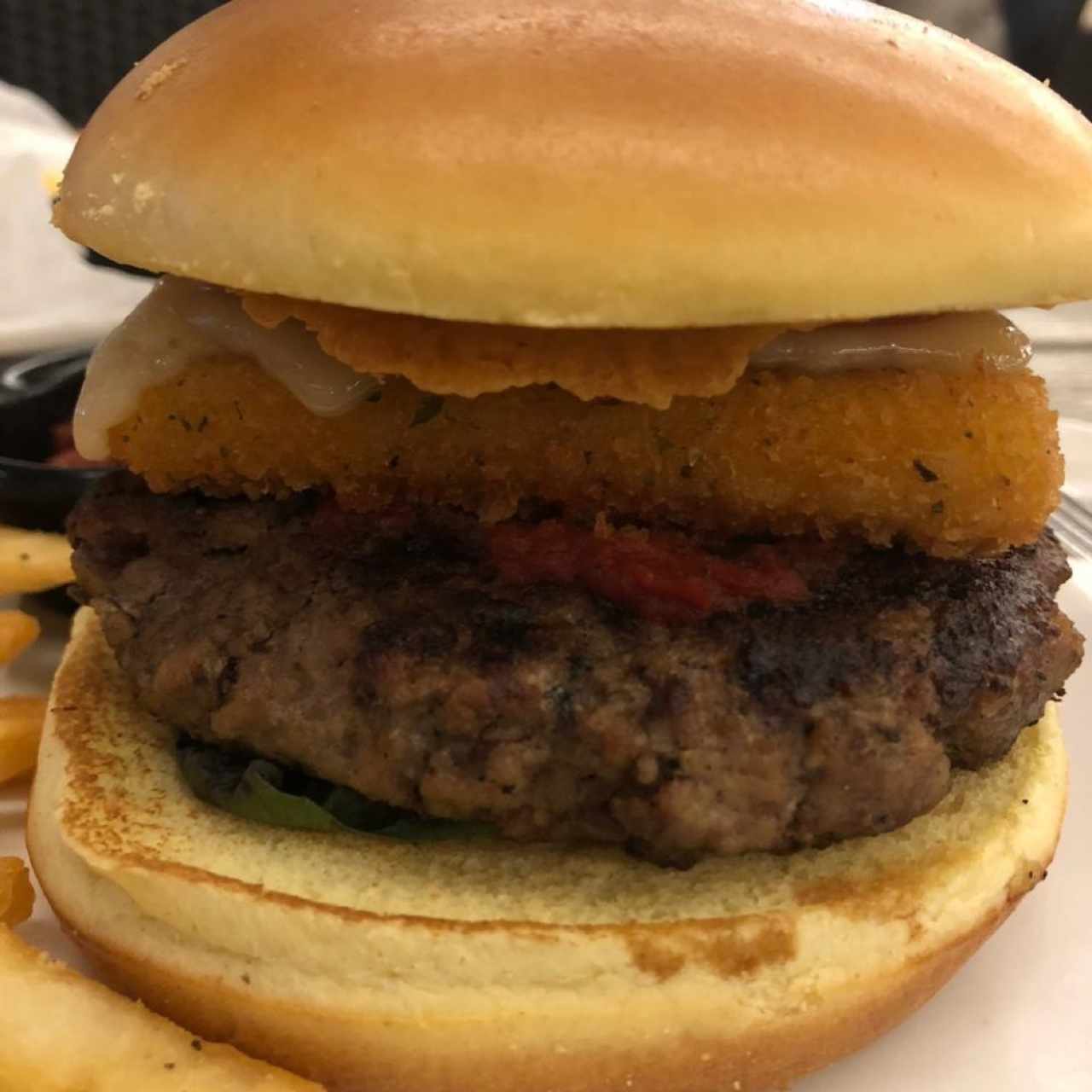 Hamburguesa Italiana. 