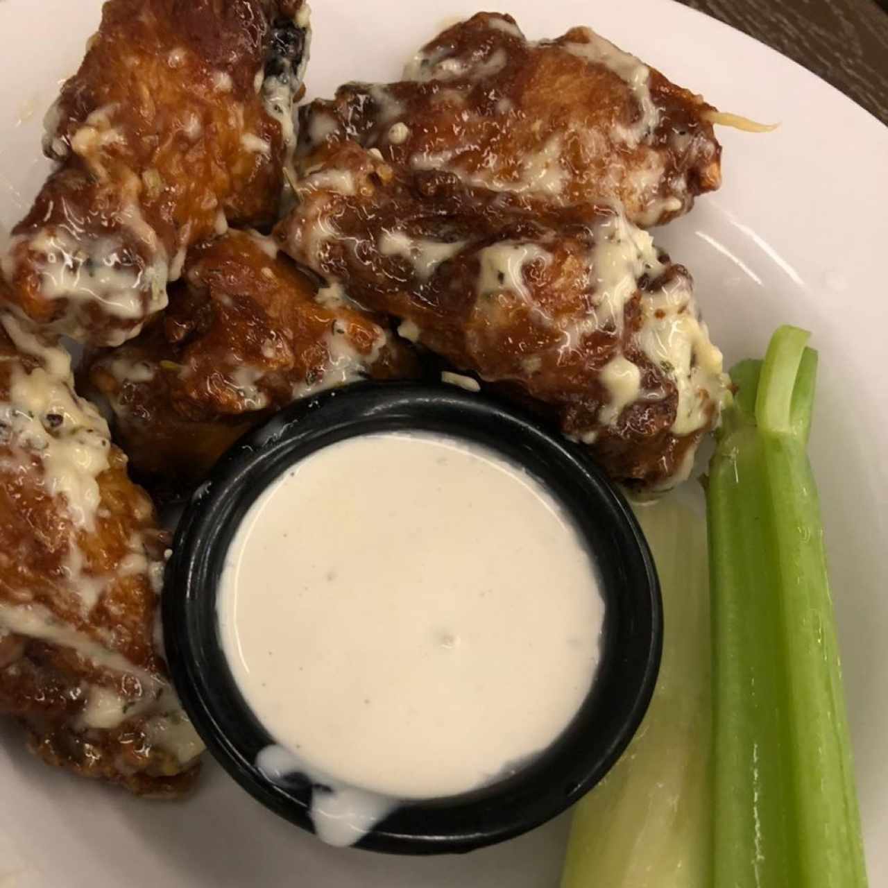 Wings Garlic and Parmesan Cheese. 