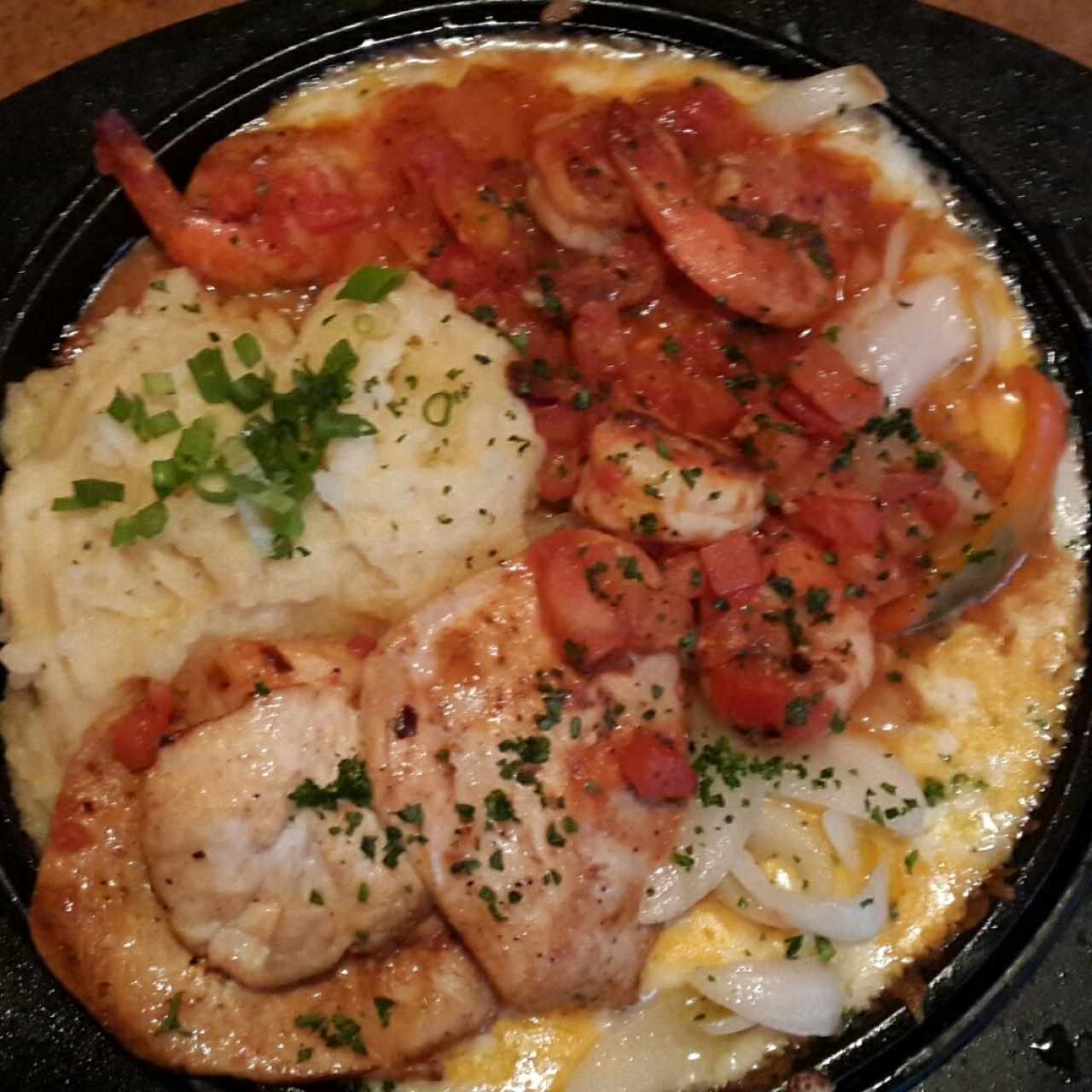 Sizzling Chicken & Shrimp