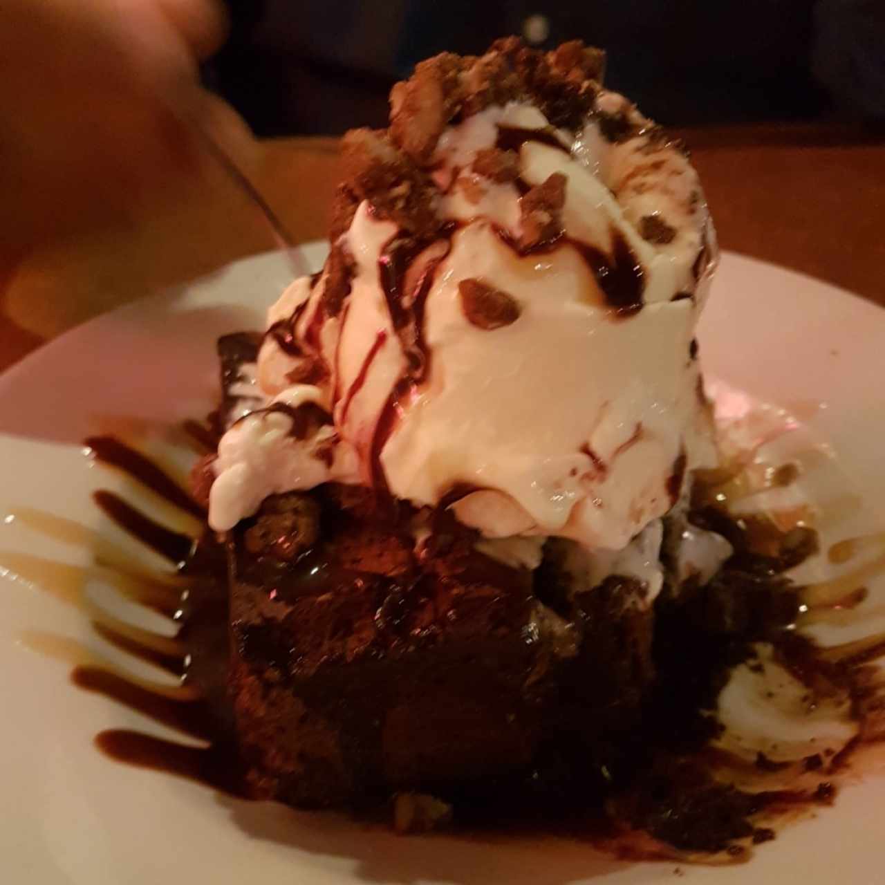 Brownie con Helado