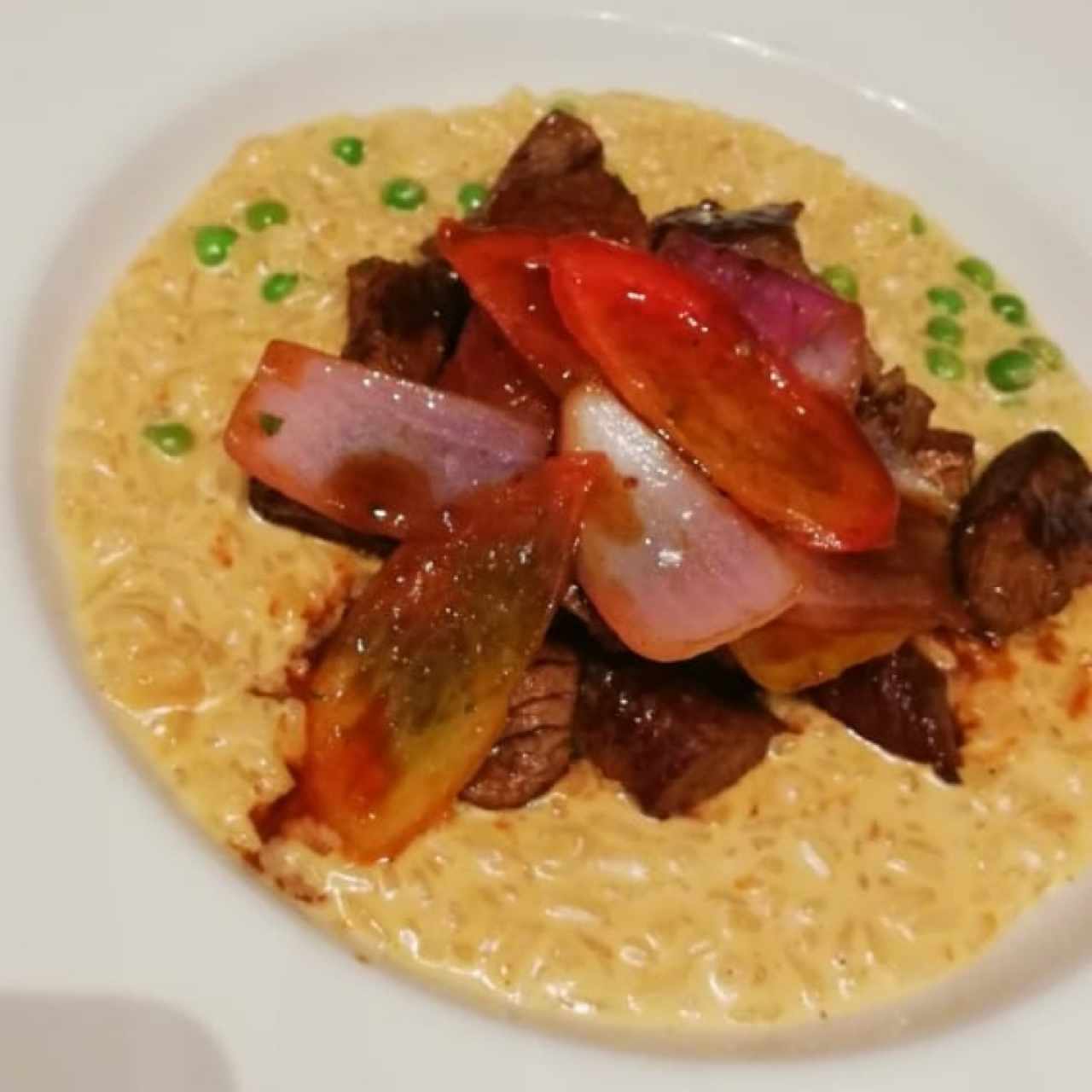 Risotto de lomo saltado