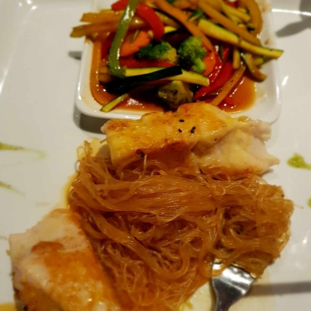 Corvina crema ají amarillo y chalaca