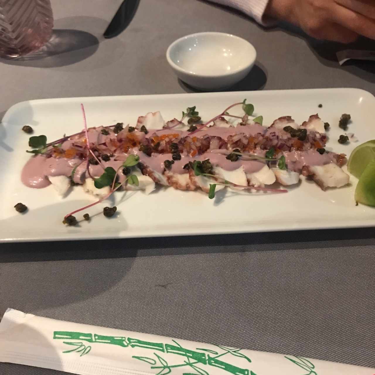 tiradito de pulpo