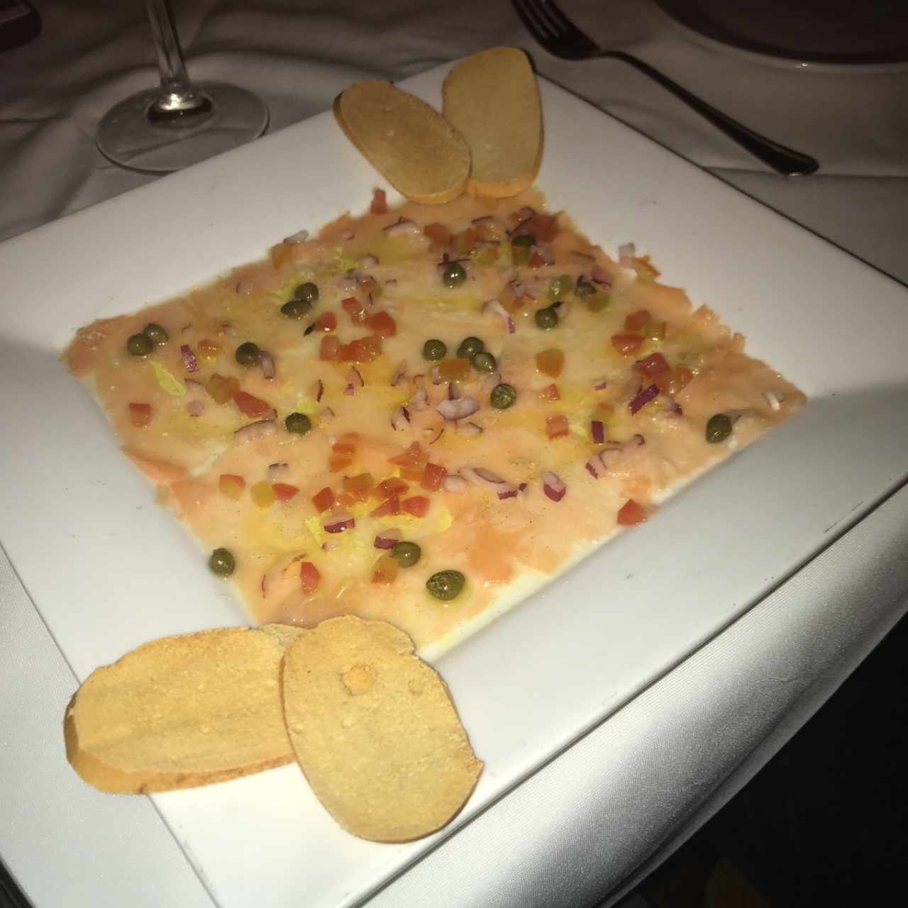 Carpaccio de salmon