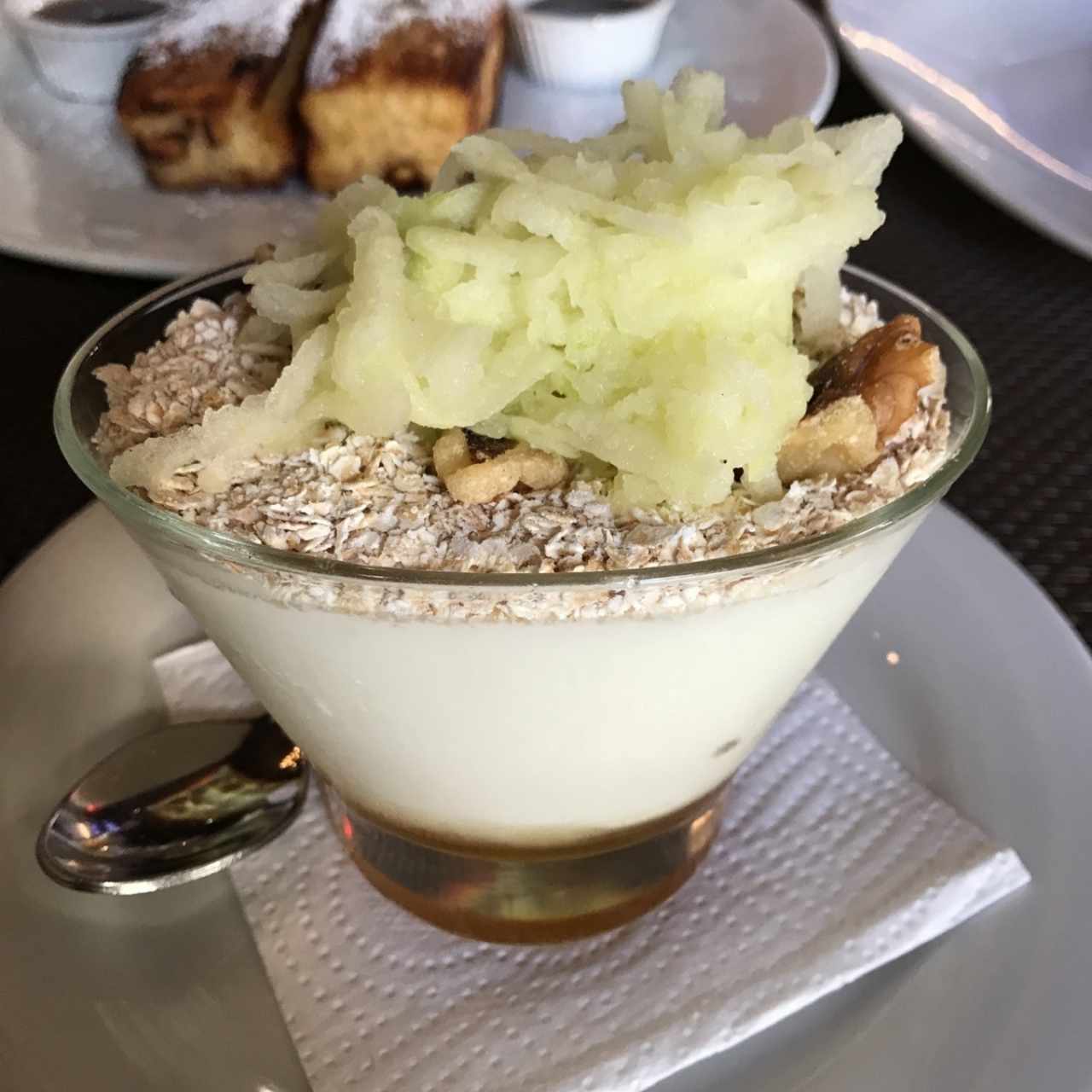 avena con manzana y miel 