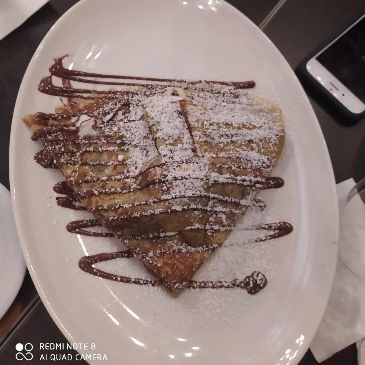 crepes de Nutella con helado