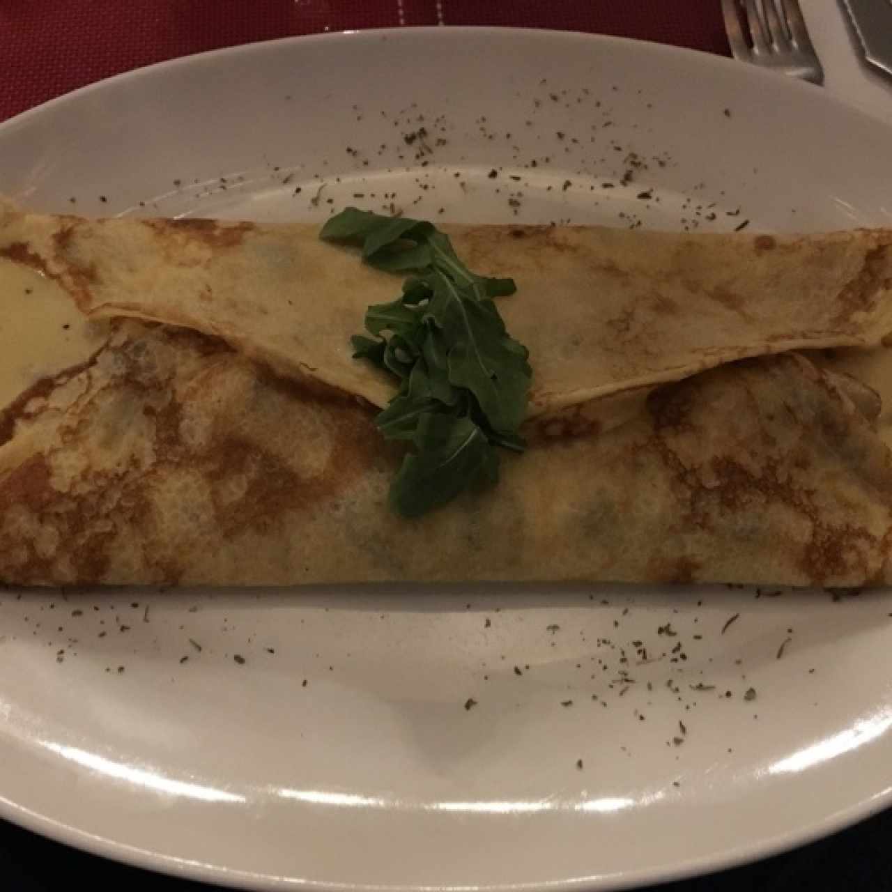 Crepes salées - Poulet et Champignons