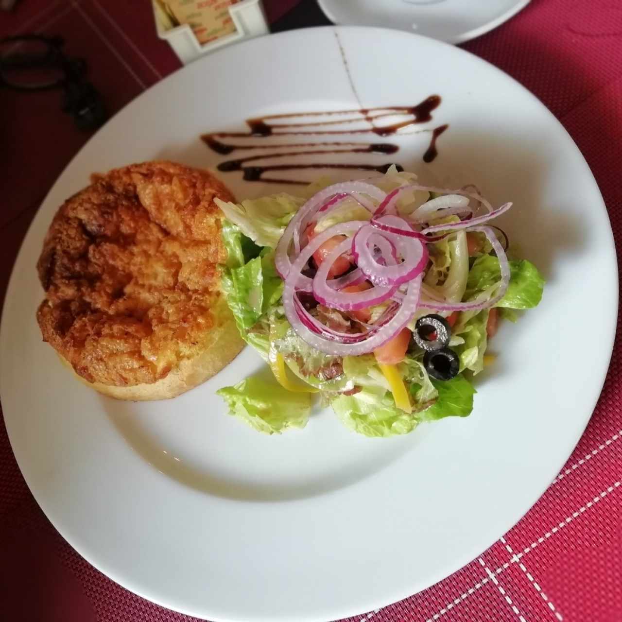 Quiche lorraine et sa salade