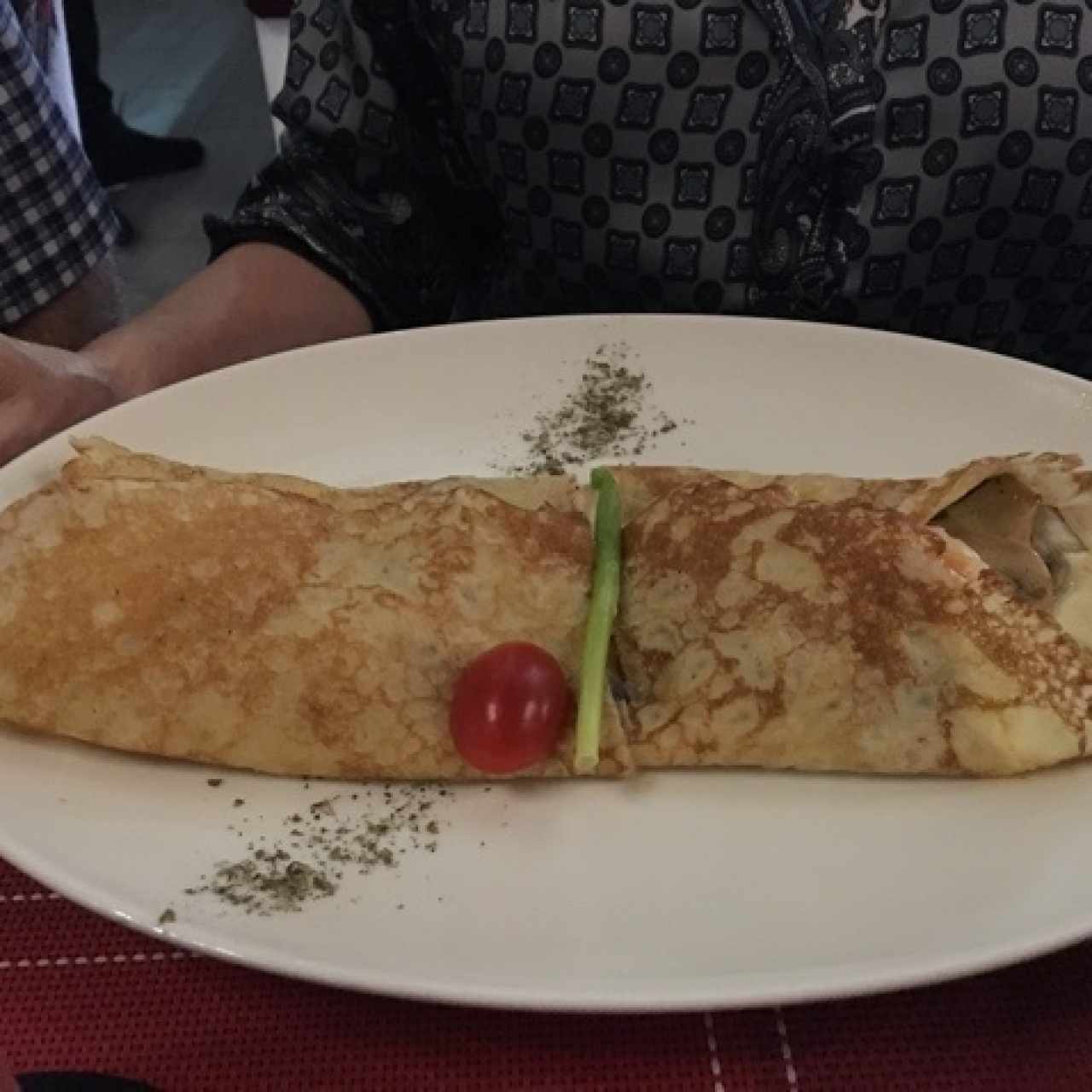 Crepes salées - Poulet et Champignons