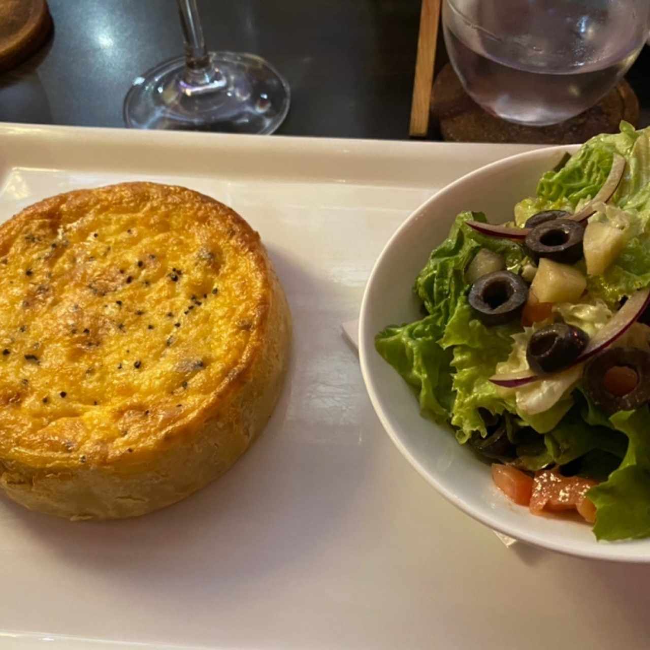 Quiche Lorraine et sa Salade