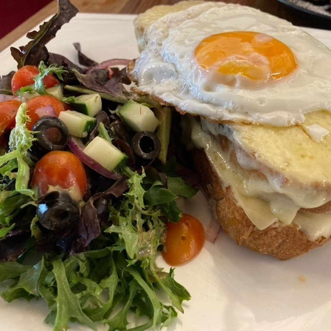 Croque Madame y su Salade