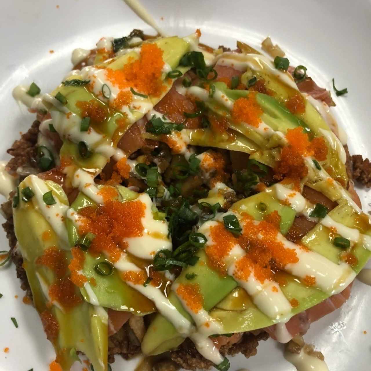 Sushi Pizza de Salmón