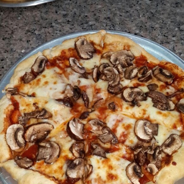 Pizza de hongos