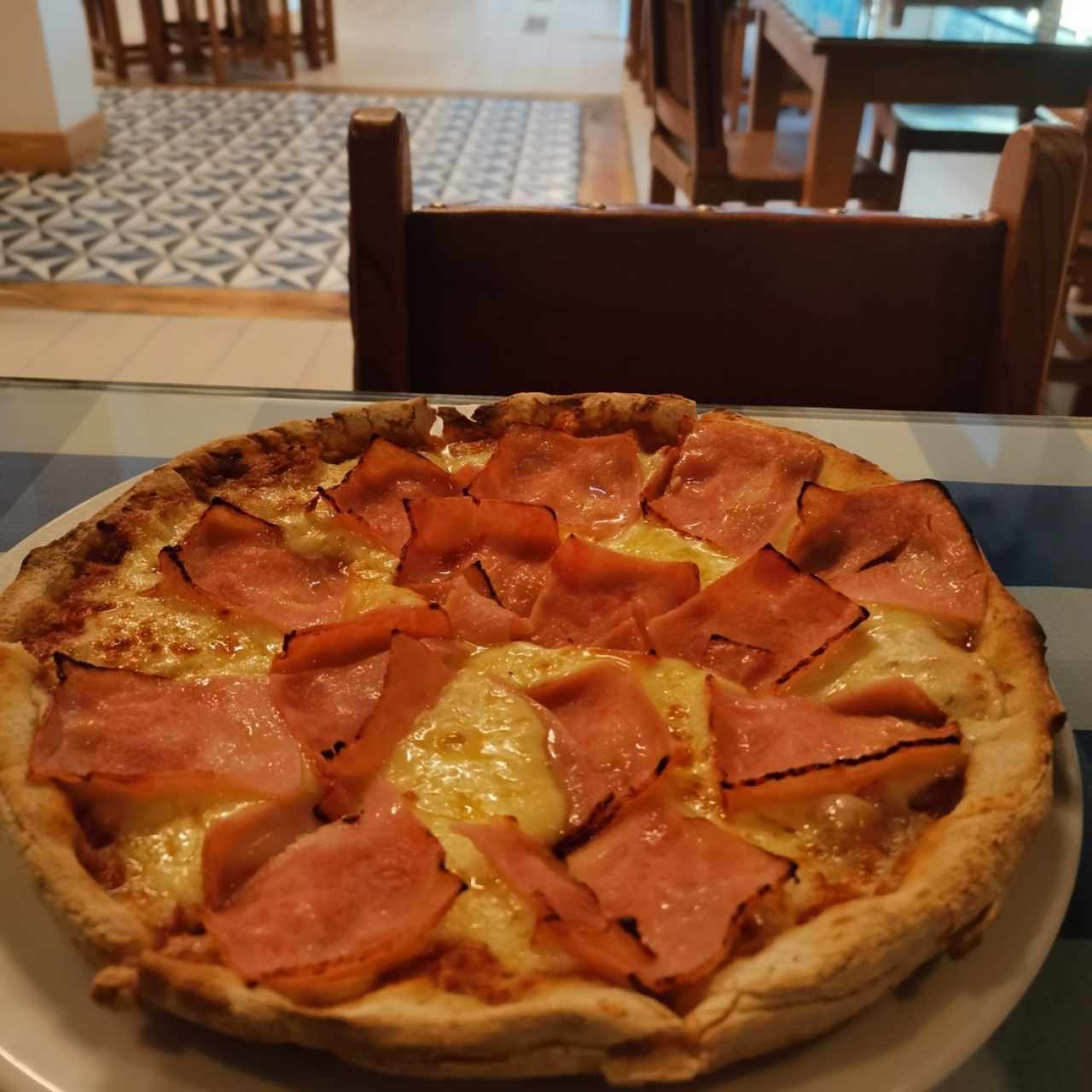 Pizza de jamón 